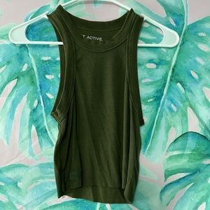 SET Active Racer Tank in Alpine, size Small